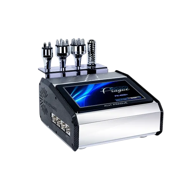 maquina de radiofrecuencia y carboxiterapia utilizada en las sesiones de estética de la piel