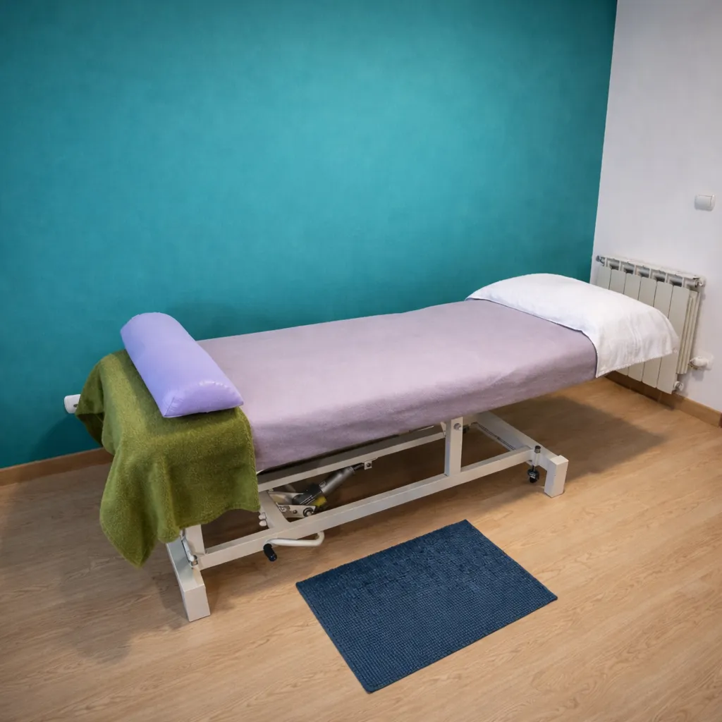 camilla para la aplicacion del shiatsu