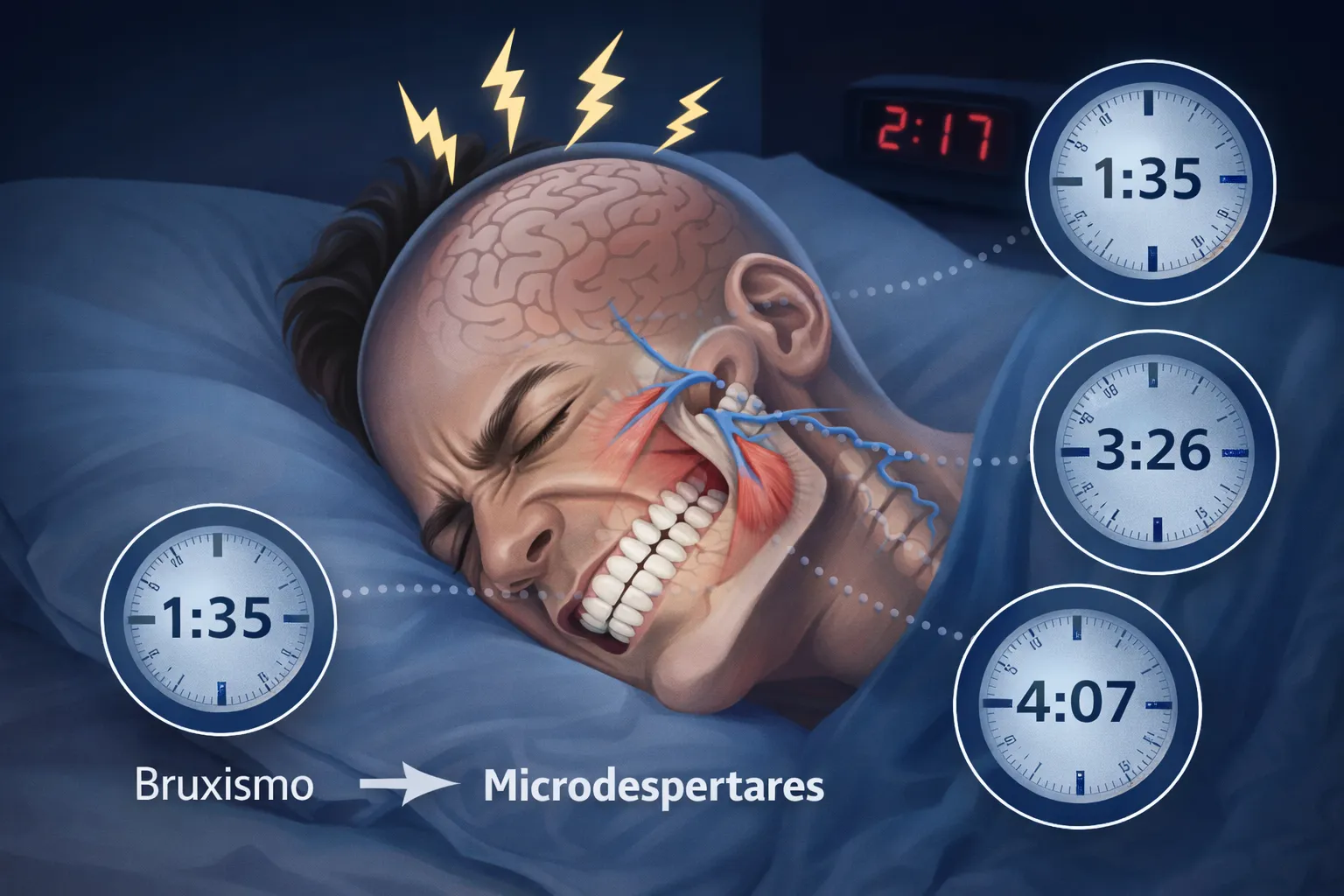 bruxismo sueño microdespertares